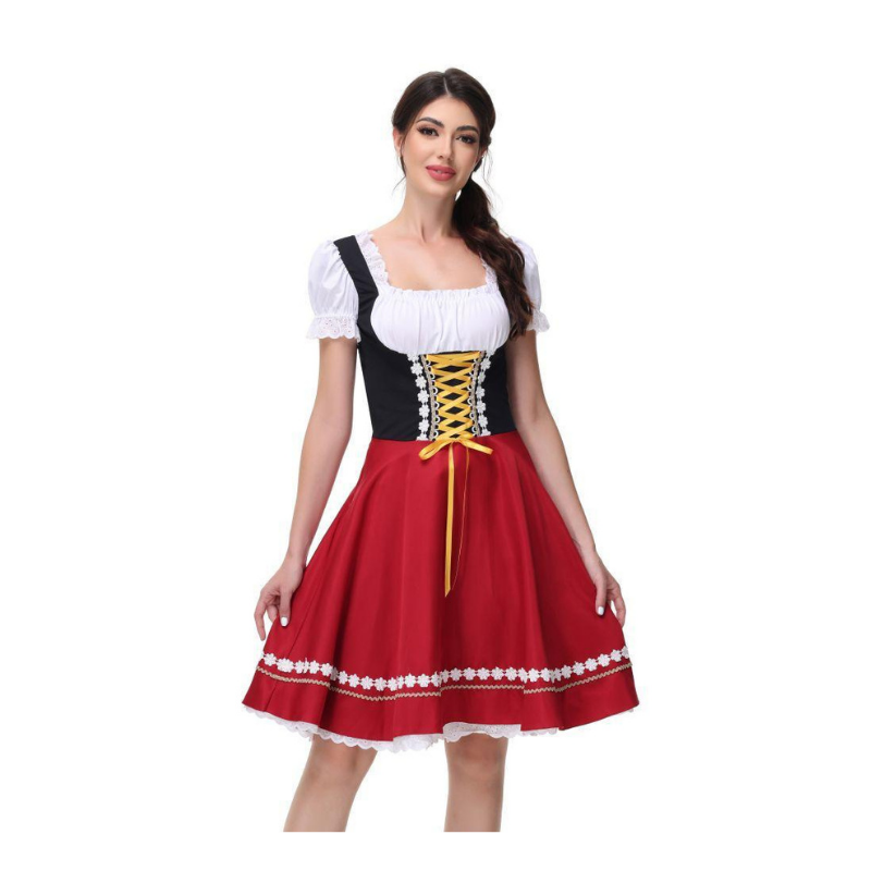 Ladies Bavarian Milkmaid Dress - Oktoberfest Fancy Dress