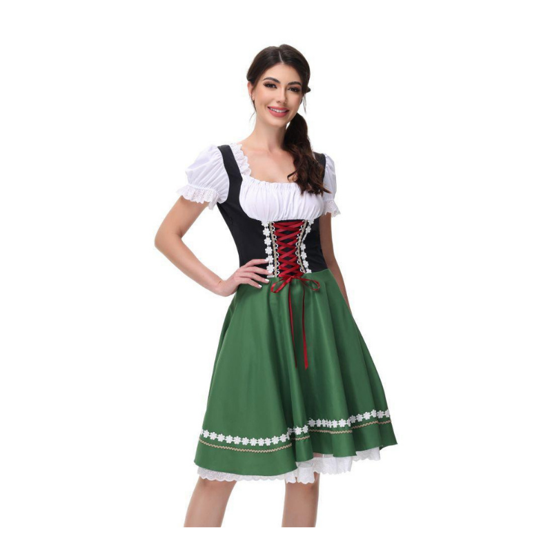 Ladies Bavarian Milkmaid Dress - Oktoberfest Fancy Dress