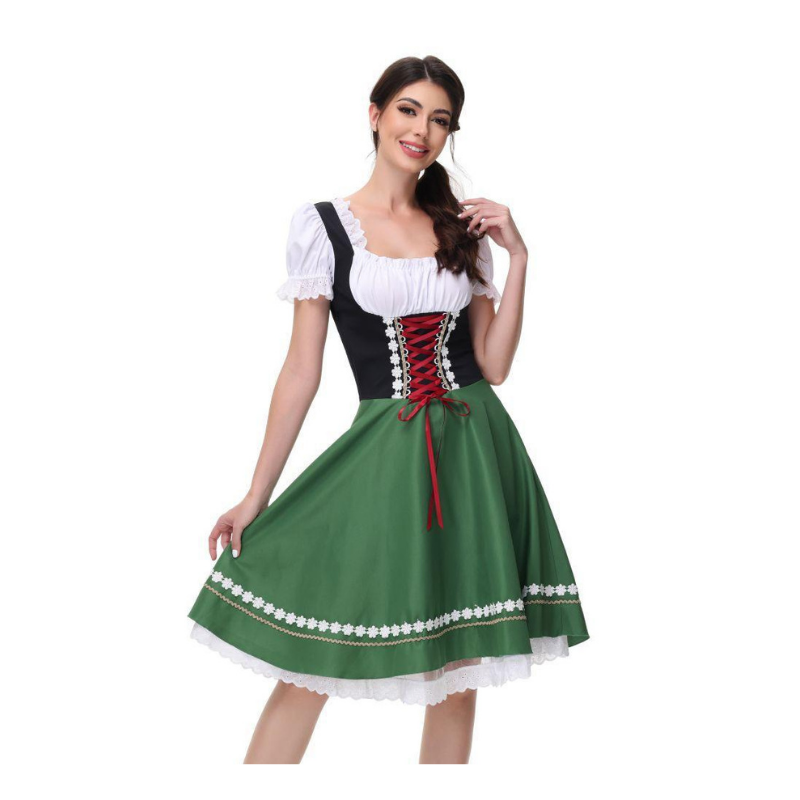 Ladies Bavarian Milkmaid Dress - Oktoberfest Fancy Dress