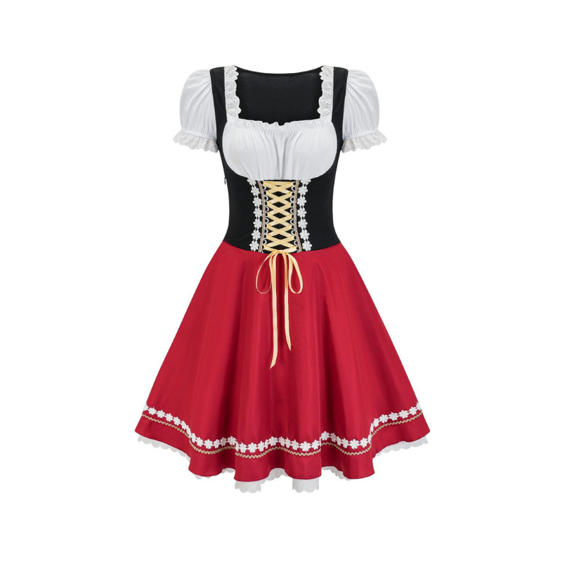 Ladies Bavarian Milkmaid Dress - Oktoberfest Fancy Dress