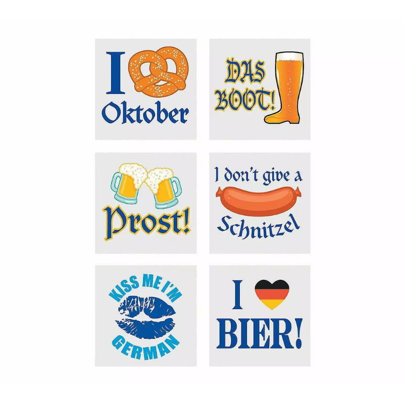 Oktoberfest Temporary Tattoos